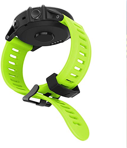 YASPARK Fenix 3 HR Correa, Silicona Bandas 26mm Repuesto Sport Accesorio QuickFit Pulsera para Fenix 3/Fenix 3 HR/Fenix 5X/Fenix 5X Plus/Fenix 6X/Fenix 6X Pro