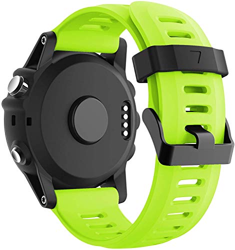 YASPARK Fenix 3 HR Correa, Silicona Bandas 26mm Repuesto Sport Accesorio QuickFit Pulsera para Fenix 3/Fenix 3 HR/Fenix 5X/Fenix 5X Plus/Fenix 6X/Fenix 6X Pro