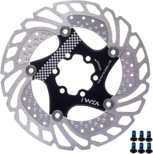 YBEKI Freno Disco Rotores Bicicleta 140mm 160mm 180mm 203mm Bicicleta Freno Disco para Bicicleta de Carretera, Bicicleta de Montaña, MTB, BMX (negro, 160mm)