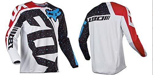 YDQY Maillot de Ciclismo de Manga Larga para Hombre Descenso Verano MTB Bicicleta Downhill Deportes al Aire Libre Camiseta Unisex Ciclismo Motocross Ropa Tops otoño e Invierno(XXS-3XL)