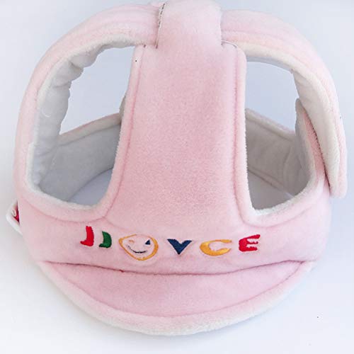 YeahiBaby Casco de seguridad para bebes cómodo y ajustable para proteger cabeza aprender gatear andar caminar correr jugar (Rosa)