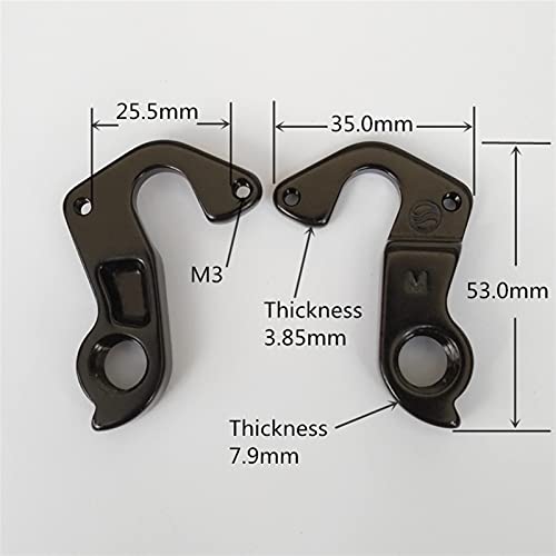 Yeddc Reemplazable 10pcs Bike Aleación de la Bicicleta Derailleur Perching Cycling Rear Gear Desperilleur Perchas para Cannondale Sendero SL 29er Tango Rush Trail SL Gancho de Cola de Bicicleta