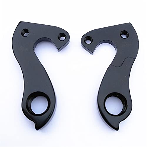 Yeddc Reemplazable 2pc Bicycle Gear Trasero Desperilleur Hanger Mech Dropout para Univega Stevens Fuji Jamis Norco Pinarello Principio Sette Opus Avanti Gancho de Cola de Bicicleta (Color : Black)