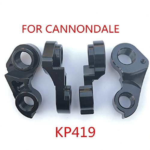 Yeddc Reemplazable 2pcs CNC Percha de desviador Trasero de Bicicleta para GT Rejilla Cannondale KP419 Synapse Carbon Quick Neo Slate Superx Topstone F-SI Dropout Gancho de Cola de Bicicleta