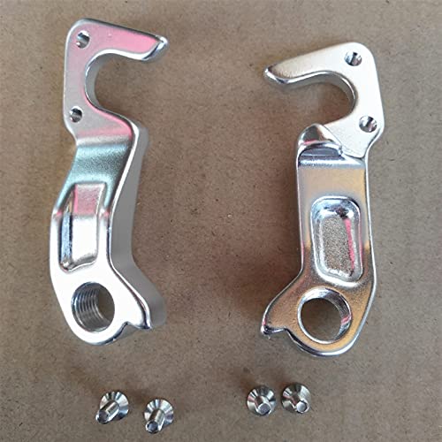 Yeddc Reemplazable Percha de desviador de Bicicleta 2pc para GT # K33027 GT zaskar Comp GT Backwoods 27.5 Pantera Shimano Gear Direct Mech Dropouts Gancho de Cola de Bicicleta (Color : Silver)
