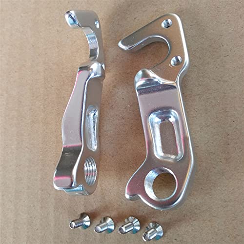 Yeddc Reemplazable Percha de desviador de Bicicleta 2pc para GT # K33027 GT zaskar Comp GT Backwoods 27.5 Pantera Shimano Gear Direct Mech Dropouts Gancho de Cola de Bicicleta (Color : Silver)