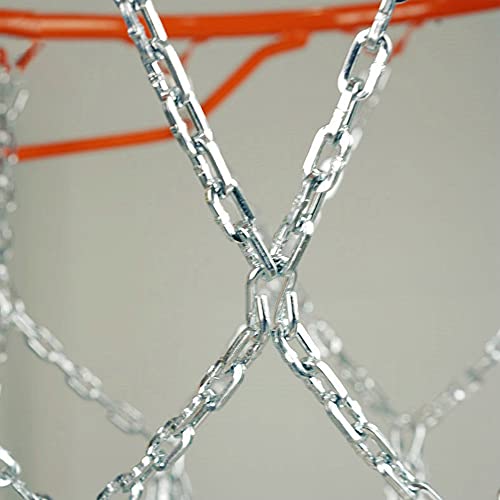 YeenGreen Basket Ball Net, Galvanizado Cadena Baloncesto, Red de Baloncesto de Metal, Cadena de Repuesto Baloncesto para Interior Al Aire Libre