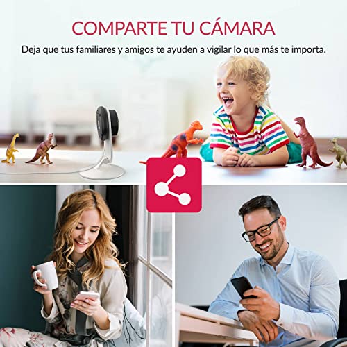 YI Cámara Vigilancia, Cámara IP Wifi 1080p Sistema de Seguridad de Full HD, Detección de Movimiento, Visión Nocturna, Audio de 2 Vias y Nube con App para iOs y Android (Blanco)