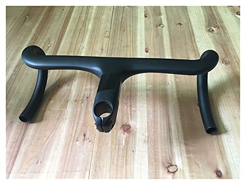 YINHAO 2018design! Fasterway Full Black Inc de Fibra de Carbono Bicicleta de la Bicicleta de la Bicicleta con el Manillar de la Carretera de Carbono del Tallo cabido para 28,6 mm (Color : 440 130)