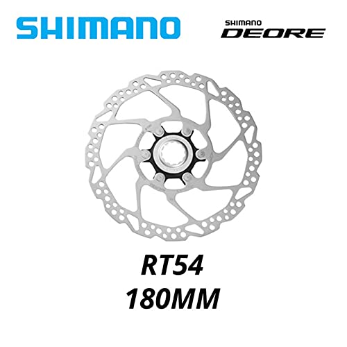 YINHAO Deore SM RT64 RT54 Centro de Bloqueo del Rotor de la Bicicleta del Rotor de los rotores de Freno de 160 mm 180 mm SM-RT64 SM-RT54 Fit for DERORE M610 M6000 (Color : RT54 180MM)