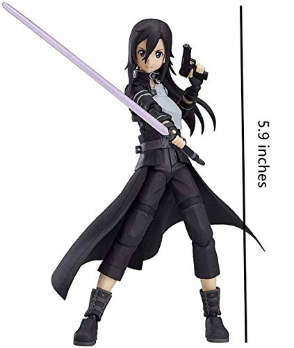 YIRU Sword Art Online Ghost Bullet: Gun Gale Online: Kirito Model Gift Toys Figura De PVC - 5.9 Pulgadas