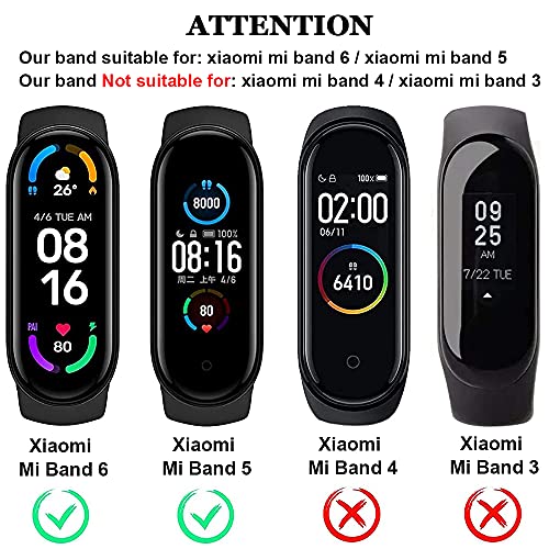 Yishark Correas de Repuesto para Xiaomi Mi Band 6 / Xiaomi Mi Band 5 / Amazfit Band 5 [27 Piezas] Silicona Pulseras para Xiaomi Mi Band 6 / Xiaomi Mi Band 5 / Amazfit Band 5 Reloj Brazalete