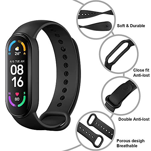 Yishark Correas de Repuesto para Xiaomi Mi Band 6 / Xiaomi Mi Band 5 / Amazfit Band 5 [27 Piezas] Silicona Pulseras para Xiaomi Mi Band 6 / Xiaomi Mi Band 5 / Amazfit Band 5 Reloj Brazalete