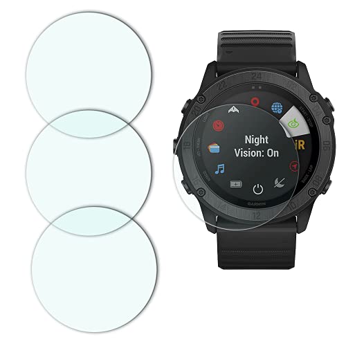 YISPIRIN [4 unidades] Protector de pantalla de cristal templado para Garmin Tactix Delta Solar 9H dureza anti arañazos, sin burbujas, transparente, protector de pantalla para Garmin Tactix Delta Solar