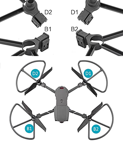 YJDTYM 4 Piezas Protector de la hélice 8743F Accesorios de Fibra de Carbono/Ajuste for Mavic 2 Pro Zoom Drone Blow Blode Protector Protector Piezas de Repuesto