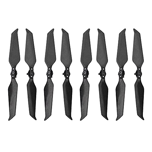 YJDTYM 8pcs Propulsor de Fibra de Carbono/Ajuste for Mavic 2 Pro Zoom Drone Blade de Baja Ruido Props de liberación rápida 8743 Fans de reducción de Ruido de ala