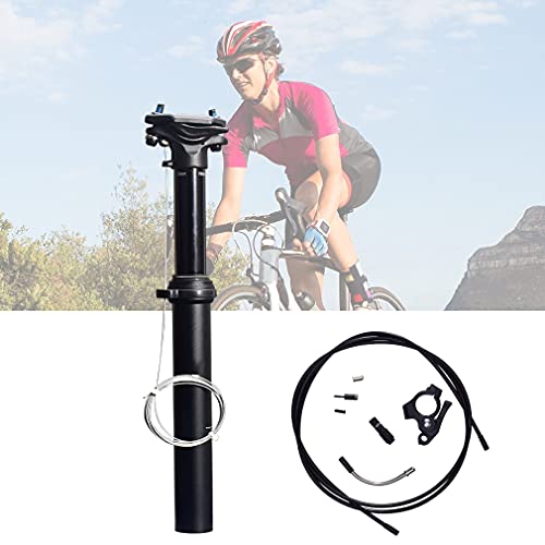 YLJXXY Poste de Sillín de Bicicleta Alumium Ajustable Tija Suspension de Sillín Diámetro 30.9mm / 31.6mm para la Mayoría de Bicicletas de Montaña,