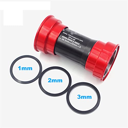 YOBAIH Eje De Pedalier Bicicleta Bottom Soporte de cerámica Cerámica Cerrance Adaptador Camino MTB Press Fit Mountain Bike Parts (Color : PF4130 Red)