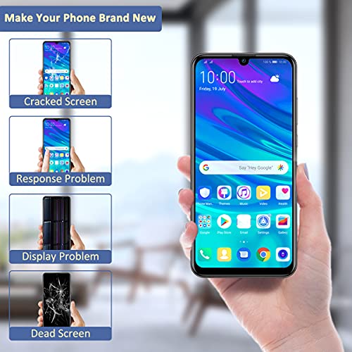 Yodoit Pantalla para Huawei P Smart 2019 / P smart 2020 LCD de Repuesto con marco reemplazo de pantalla Digitalizador Táctil Asamblea 6.2" Negro Kit de Herramientas de Reparación