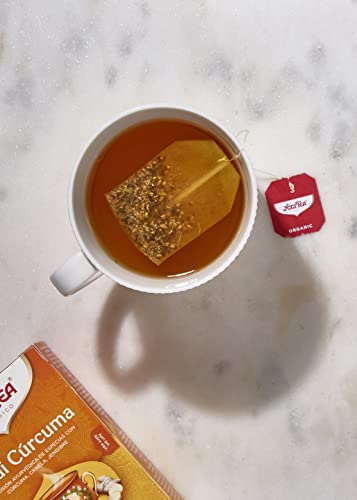 Yogi Tea - Chai Cúrcuma, Infusión Ayurvédica de Especias con Cúrcuma, Canela y Jengibre - 17 Bolsitas, 34g