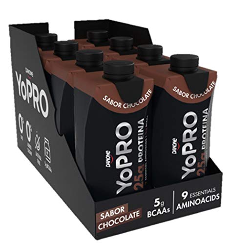 YoPRO Pack 8 unidades batido 25G de Proteína sabor chocolate de 330 ml - Total 8 x 330 ml