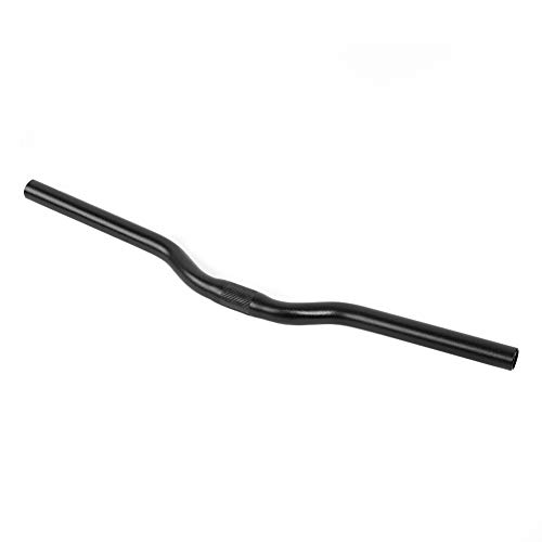 Yosoo Health Gear Manillar de aleación de Aluminio para Bicicleta, Manillar de Bicicleta de montaña MTB de 520 mm de Longitud, se Adapta a vástagos de 25,4 mm(Negro)