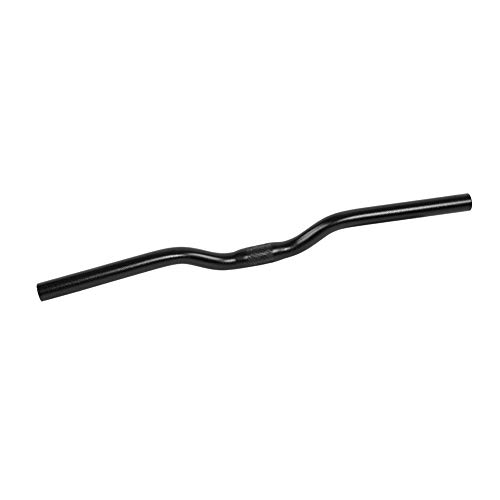 Yosoo Health Gear Manillar de aleación de Aluminio para Bicicleta, Manillar de Bicicleta de montaña MTB de 520 mm de Longitud, se Adapta a vástagos de 25,4 mm(Negro)