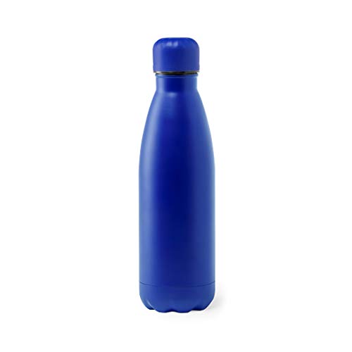 YOSTIC Botella de Agua Personalizada con Nombre. Bidón Gran Capacidad. 790ml. IMPRESIÓN Directa EN LA Botella. Bote de Aluminio (Azul)