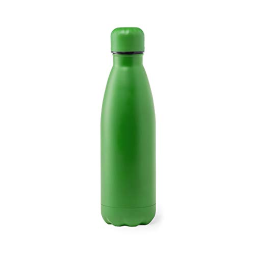 YOSTIC Botella de Agua Personalizada con Nombre. Bidón Gran Capacidad. 790ml. IMPRESIÓN Directa EN LA Botella. Bote de Aluminio (Verde)