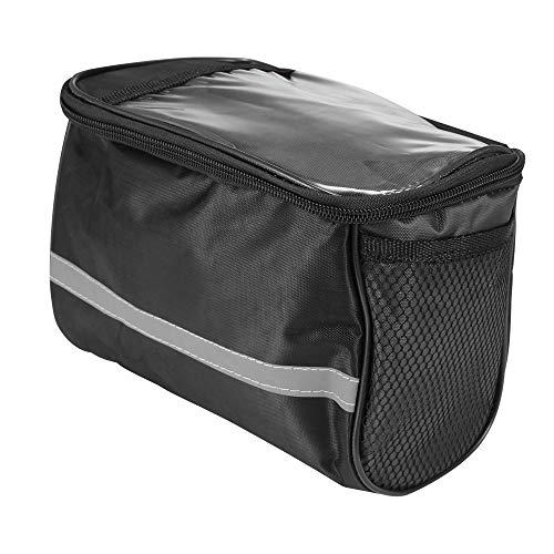 Youool Bolsa de Manillar de Bicicletas de Carretera y de Montaña para Ciclismo,con Tira Reflectante MTB Bicicleta Bolsa Delantera Cesta,Accesorios Bicicletas montaña