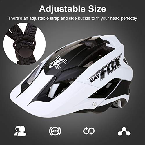 Yourenyuan El más Nuevo Casco de Bicicleta BATFOX Ultraligero para Bicicleta de Carretera, Casco de Bicicleta de montaña en Molde, Cascos de Ciclismo de Carreras, Casco Duro
