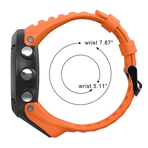 YPSNH Compatible para Correa Suunto Ambit 3 Correa de Transpirable de Repuesto de Goma Suave Pulseras para Suunto Ambit 1/2/2S/2R/3 Sport/3 Run/3 Peak/Suunto 5