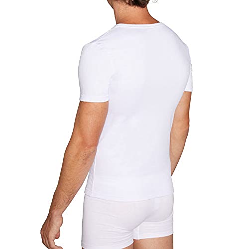 YSABEL MORA - 70100 Camiseta Hombre Manga Corta TERMICA Color: Blanco Talla: M