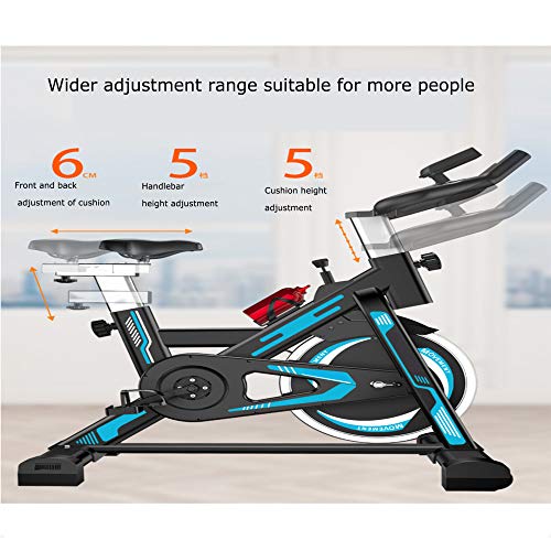 YUANP Bicicletas Estaticas Pequeñas,bicis Indoor Elípticas De Fitness Spinning Bicicleta Spinning Profesional Baratas Mejor Bicicleta Estatica Bici Estática Indoor,Blue