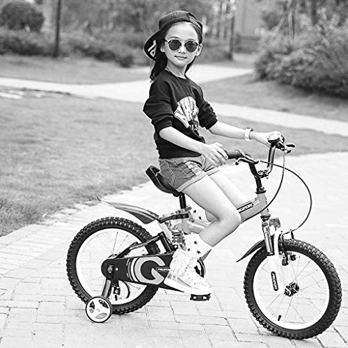 YUCHEN- Bicicletas for niños Parque infantil Ocio Bicicleta Preescolar Travel Bicicleta de 14 pulgadas Niño Chica Pedal Bicicleta 3 ~ 12 años Niños de niños Juego de interior Bicicleta (Color: Amarill