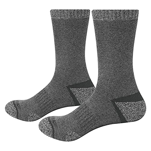 YUEDGE 5 Pares Hombre Senderismo Calcetines para Trekking Camping Ciclismo Tenis y Otros Deportes, Transpirable, Alto Rendimiento (L)