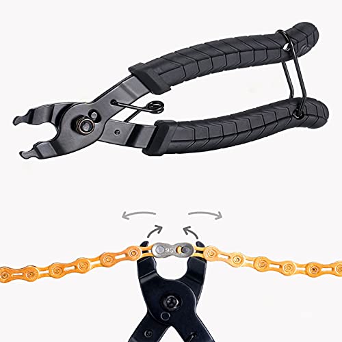 YUEMING Alicate de Cadena, Llave Eslabones de Cadena, 2 en 1 Bike Chain Tool Cadena de Bicicleta Quick Link Open Close Tool, Compatible con Todas Las Cadenas de Velocidad Reparación