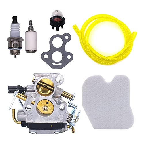 YUKE Motocicleta Top! -Carburetor y Filtro de Aire Tubo de Combustible Ajuste for Husqvarna 235 235E 236 236E 240E carburador Carburador (Color : Black)