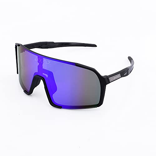 YUPOINT - Gafas Ciclismo - Unisex - Visión nítida y Clara -CE Certificación - Lentes Polarizadas UV 400 - Sujeción Actividades al Aire Libre - Hiking - Esquí - Running - Triatlón (Azul)