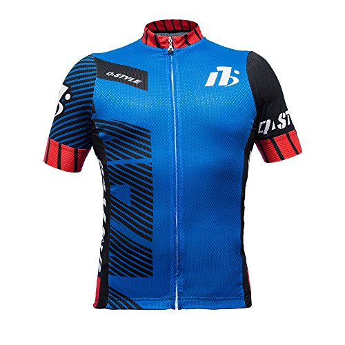 yuwell Hombre Maillot Ciclismo Mangas Cortas, Ropa Ciclismo, Camiseta de Ciclistas, Ciclismo Manga Jersey