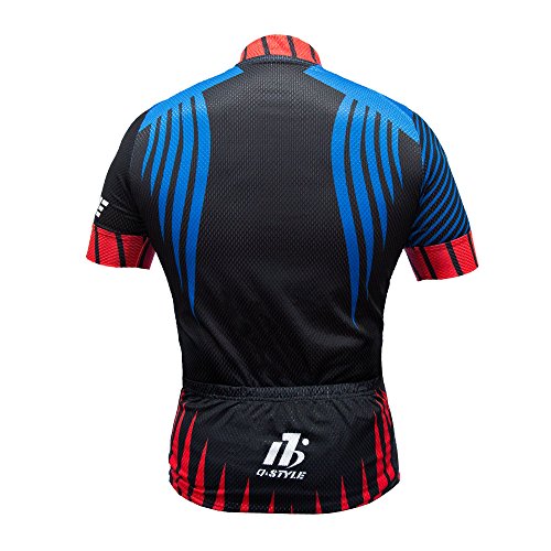 yuwell Hombre Maillot Ciclismo Mangas Cortas, Ropa Ciclismo, Camiseta de Ciclistas, Ciclismo Manga Jersey