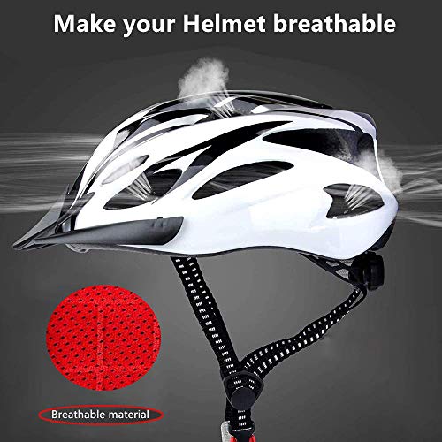 YXHZVON Casco de Bicicleta Accesorios, 2 Juegos Almohadillas de Espuma para Casco de Bicicleta, Almohadillas Casco Bicicleta para Cascos de Motocicleta y Bicicleta