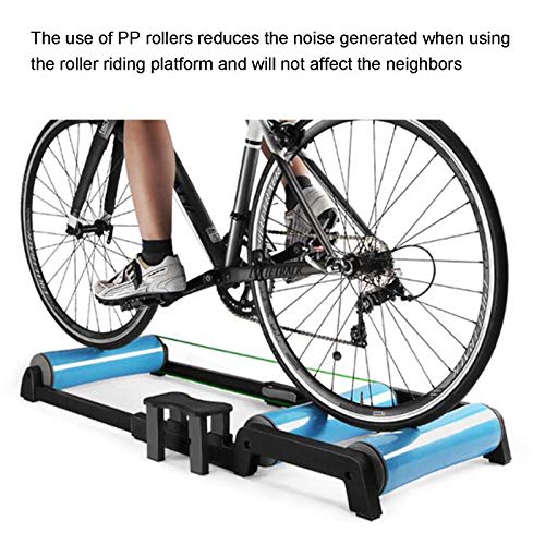 YYDE Entrenador de Bicicleta Plegable, Rodillo de Rodillo de Bicicleta para Interiores, silencioso, bajo Nivel de Ruido para Entrenamiento de Ejercicio en Bicicleta en Interiores (24-29 Pulgadas)