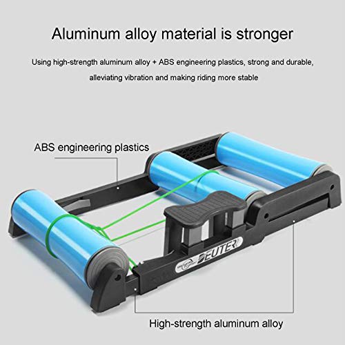 YYDE Entrenador de Bicicleta Plegable, Rodillo de Rodillo de Bicicleta para Interiores, silencioso, bajo Nivel de Ruido para Entrenamiento de Ejercicio en Bicicleta en Interiores (24-29 Pulgadas)