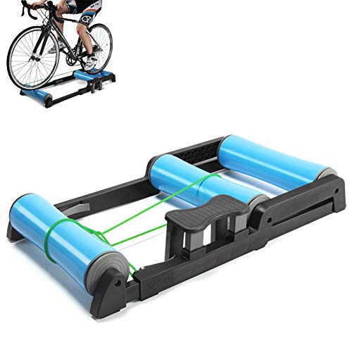 YYDE Entrenador de Bicicleta Plegable, Rodillo de Rodillo de Bicicleta para Interiores, silencioso, bajo Nivel de Ruido para Entrenamiento de Ejercicio en Bicicleta en Interiores (24-29 Pulgadas)