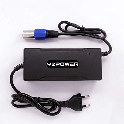 YZPOWER 24V 4A Adaptador de Cargador para Bicicleta eléctrica, 29.4V Litio Cargador de Batería para Ebike Scooter XLR Conector