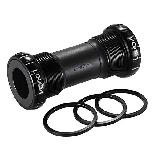 YZWHKJ Eje Pedalier MTB Mountain Bike Una manivela de Bicicleta de Eje pedalier Tipo de Rosca aleación de Aluminio de 68mm / 73mm BB Juego de bielas Eje de Apoyo de Piezas Pedalier De Rodamiento