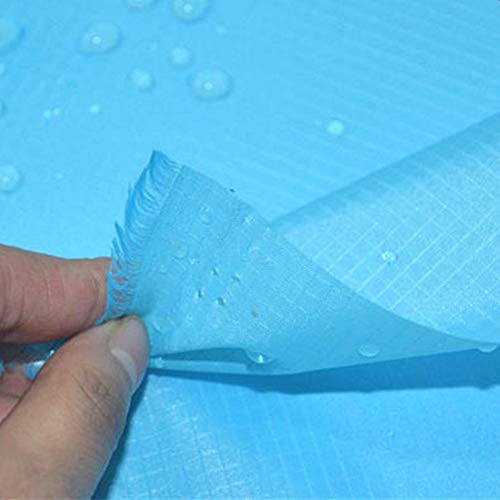 Zaione tela de poliéster ripstop impermeable por metro de ancho 150 cm resistente al polvo revestimiento de poliuretano tela de lona para Kites Flag DIY Morado claro