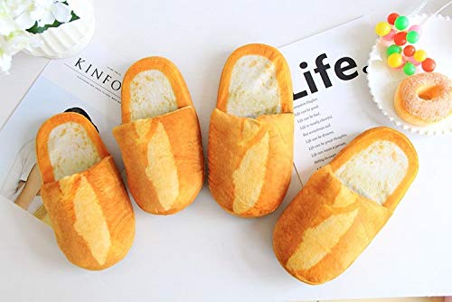 Zapatillas De Algodón - Amantes Del Pan 3D Zapatillas Para Adultos Piso Interior Zapatos Para El Hogar Dormitorio Zapatillas Suaves Y Cálidas Hombres Mujeres Zapatillas Divertidas, Baguette, M P