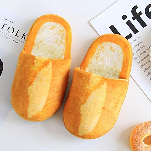 Zapatillas De Algodón - Amantes Del Pan 3D Zapatillas Para Adultos Piso Interior Zapatos Para El Hogar Dormitorio Zapatillas Suaves Y Cálidas Hombres Mujeres Zapatillas Divertidas, Baguette, M P